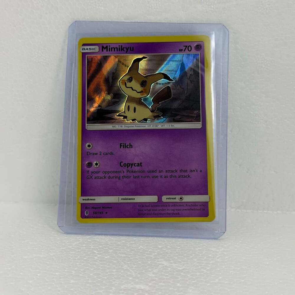 Pokémon TCG Mimikyu Holo Rare 58/145 Guardians Rising